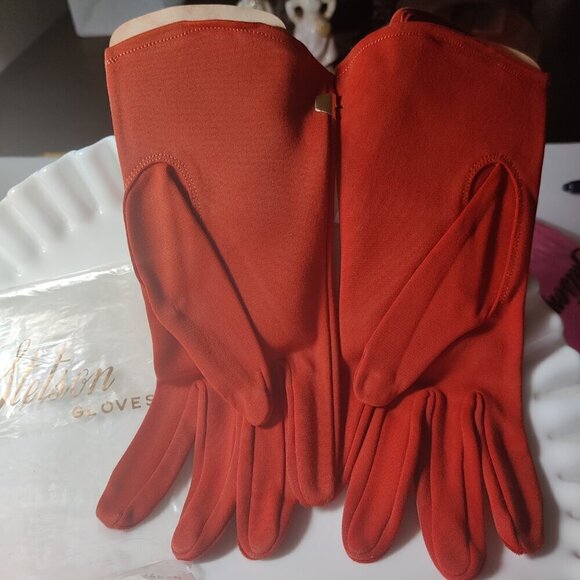 Stetson Gloves for Ladies, Pink or Sadle Tan. Over the wrist and hand stitched. - Picture 8 of 10